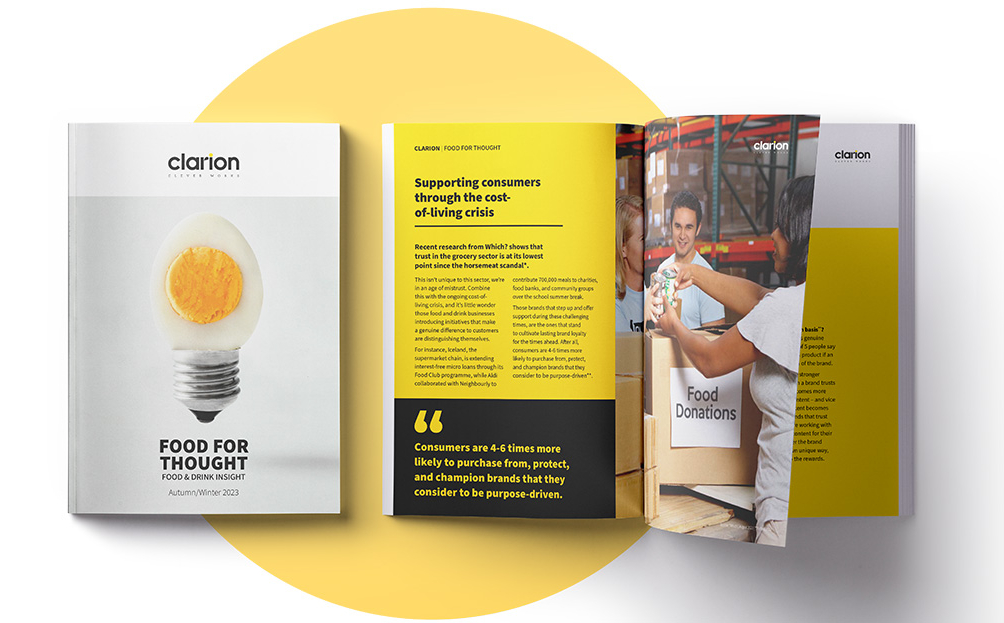 Hungry For The Hottest Food and Drink Trends? Clarion Serves Up the Latest Insights in its Most Recent Food for Thought Report